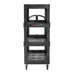 New Rubbermaid Commercial Products 4-Shelf Utility/Service Quad Cart, Heavy - Image 7