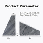 Karibiber Marble Bookends for Heavy Books, Decorative Book Ends for Shelves - Image 5