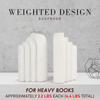 Book Ends for Heavy Books, Resin Decorative bookends, Heavy Duty Book end for - Image 4