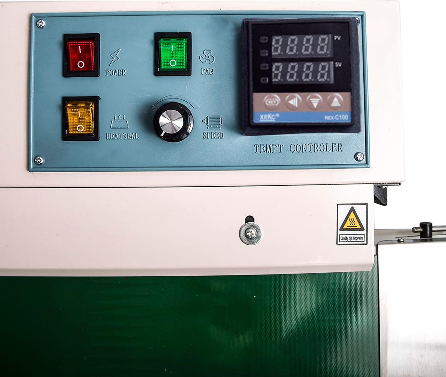 Continuous Sealing Machine FR-900 Automatic Horizontal Continuous Plastic Bag Band Sealing Sealer Machine Stamp Coding