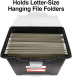 STAPLES File Box File Portable Tote, Letter Size - Image 2
