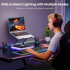 JOYEKY RGB Laptop Stand for Desk, Adjustable Ergonomic Laptop Riser - Image 6