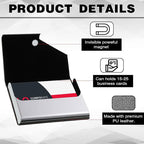 Yexiya 20 Pieces PU Leather Business Card Holder - Image 3