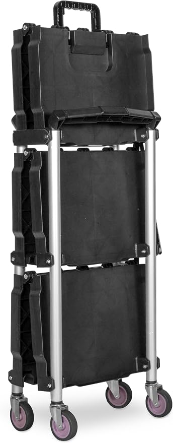 Wen Compact Foldable Service Utility Cart, Three Tier - Image 3