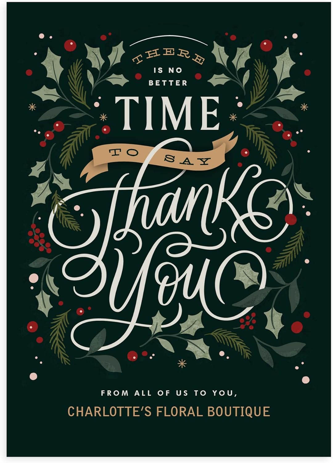 Let's Make Memories Personalized Business Christmas Cards with Envelopes - Premium Quality - 5x7-2025 Holiday Cards & White Envelopes - No Better Time - 25 ct