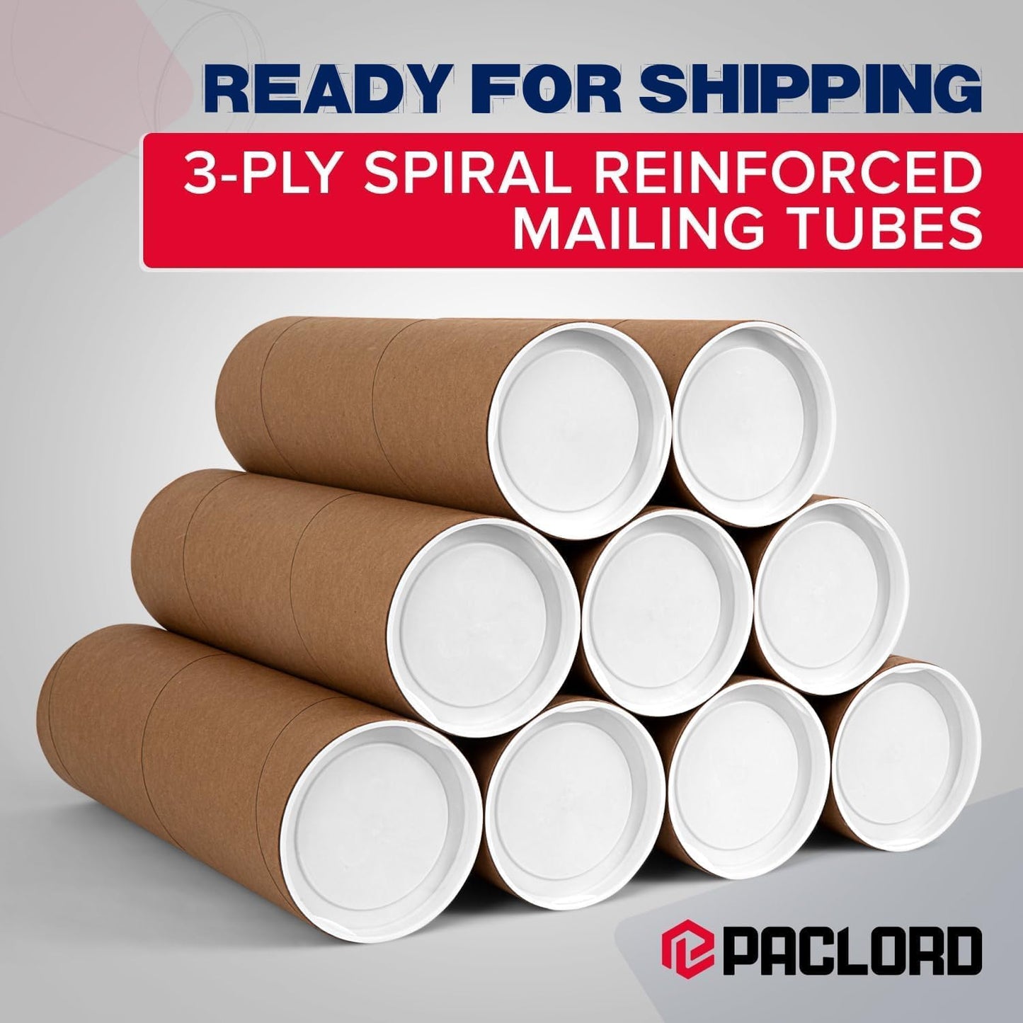 3" x 12" Heavy-Duty Reinforced Cardboard Mailing Tube, Pack of 1 Tube with 2 Caps – Secure USPS Approved – Great for Shipping and Storing of Prints, Artwork, Posters or Documents