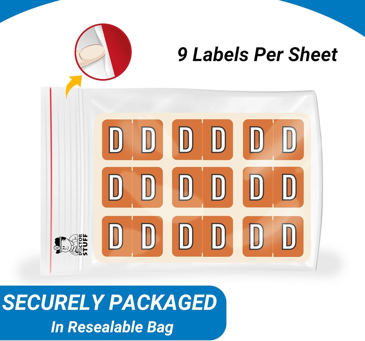 Alphabet Labels for File Folders, A to Z Plus Mc Complete Set, NO File Box and Indexes, Doctor Stuff, 126 Stickers of Each Letter, 3402 Labels, Barkley/Sycom FABKM - BRAM Series Compatible Stickers