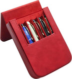 PU Leather 6 Fountain Pen/Pencil Tray Case, Magnetic Closure - Image 8