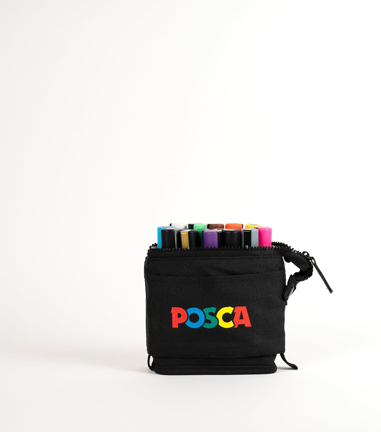 Posca Exclusive Holiday 5M Paint Markers Gift Set of 16 with Carrying Case, Great for Children and Adults, Acrylic Art Markers for Coloring Canvas, Wood, Glass and Metal