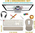 Hokafenle 2 in 1 Ergonomic Mouse Pad Wrist Support & Wrist Rest - Image 2