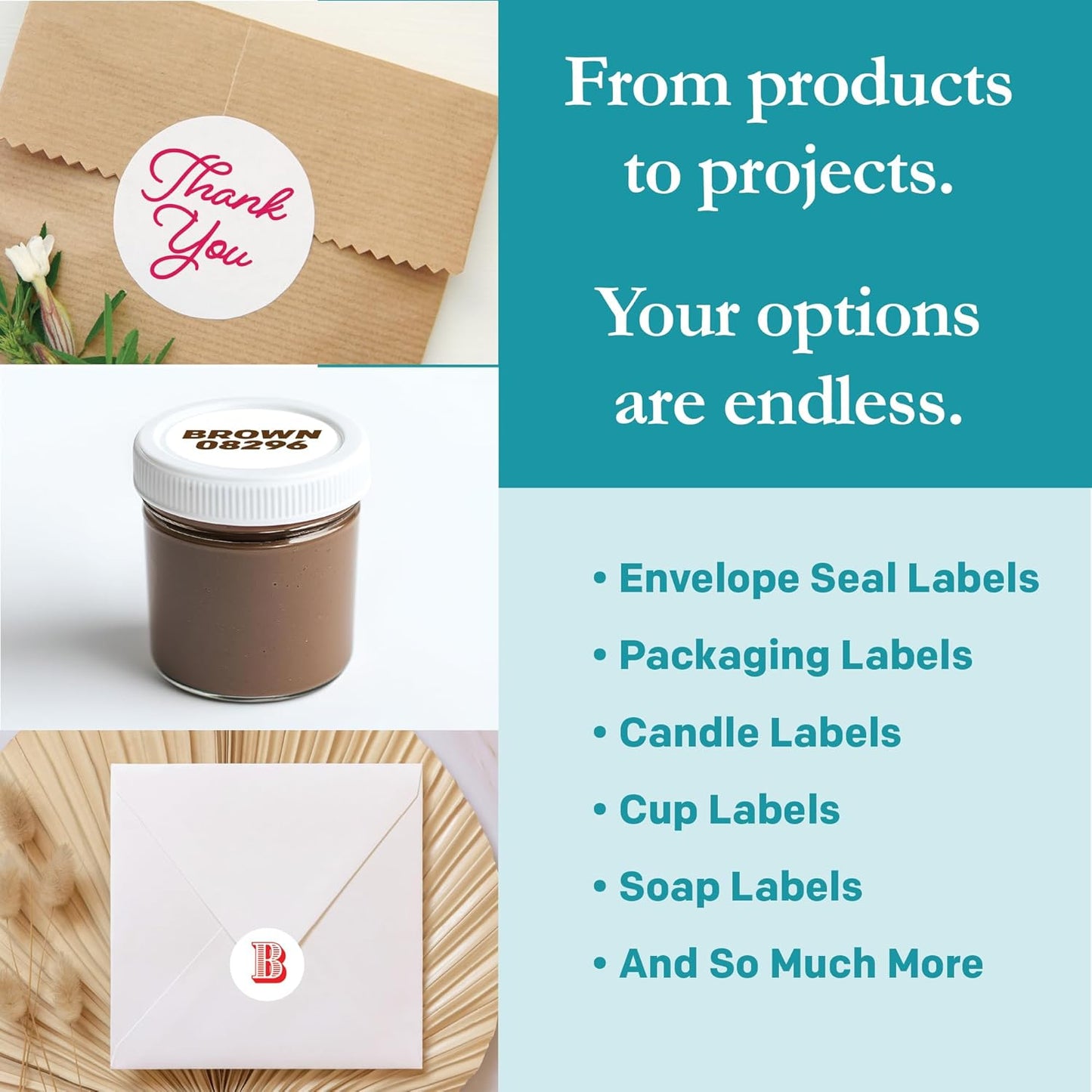 Premium Label Supply White Sticker Round Labels – 1.25" Circle – Laser/Inkjet Compatible – (48 per Sheet), 25 Sheets – 1,200 Total Adhesive Labels