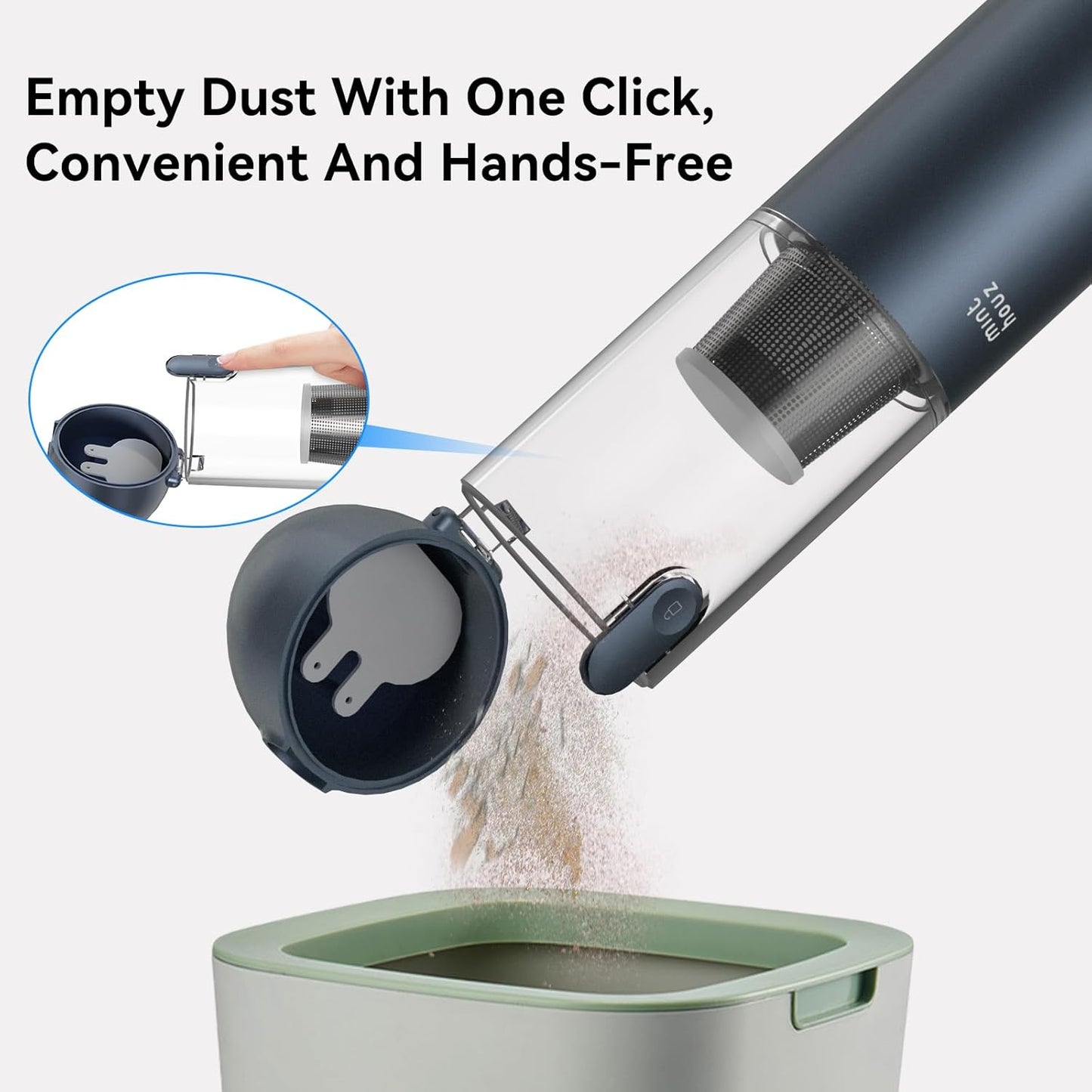 Car Vacuum - 17000Pa/120W Handheld Vacuum Cordless with Blower & 2 Filters, Rechargeable Ultra Lightweight Hand Held Vacuum Mini Vacuum Cleaner for Car Home Pet Office Keyboard Cleaning