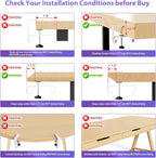 Univivi No Drill Under Desk Cable Management Tray, Clamp/Screw Mount Desk Cable - Image 5