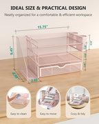 WALI Desk File Organizer, 4 Tier Desktop Paper Letter Tray Organizer - Image 8
