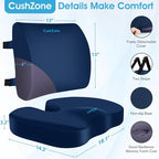 CushZone Seat Cushion, Lumbar Support Pillow - Image 3