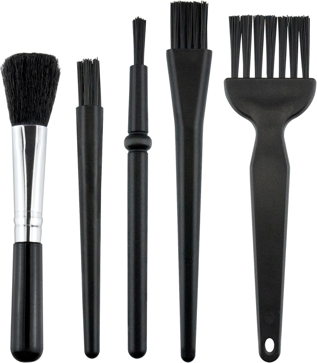 5 PCS Mini Keyboard Cleaning Brushes Kit, PP Handle Nylon Anti Static Electronic Dust Cleaning Brush for Computer Keyboard Motherboard Camera Small Space