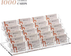 HeZone Business Card Holder for Desk Multiple Cards Display Stand Rack for - Image 2