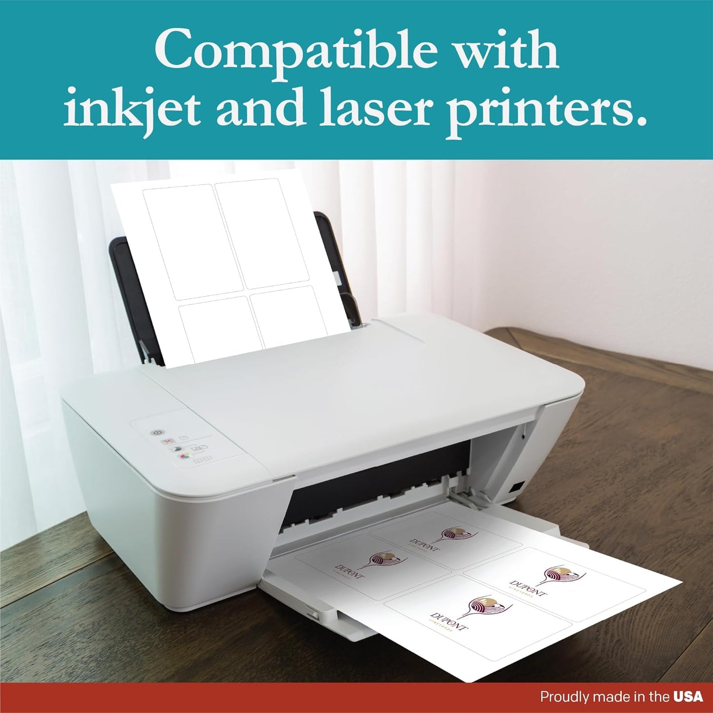 Premium Label Supply White Sticker Labels – 3" x 5" – Laser/Inkjet Compatible – (4 per Sheet), 1000 Sheets – 4,000 Total Adhesive Labels