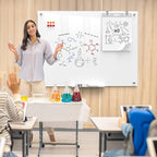 MaxGear Glass Whiteboard Wall Mounted, Frameless Magnetic Dry Erase Board - Image 7