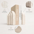 Heavy Duty Book Ends for Shelves, Decorative Book Stopper for Shelves, Resin - Image 5