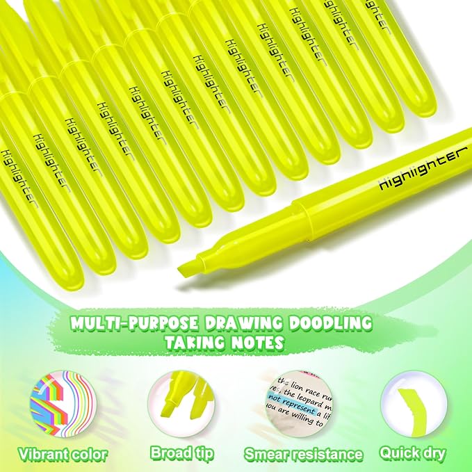 120 Pieces Highlighter Bulk Assorted Colors Highlighter Markers Chisel Tip - Image 4