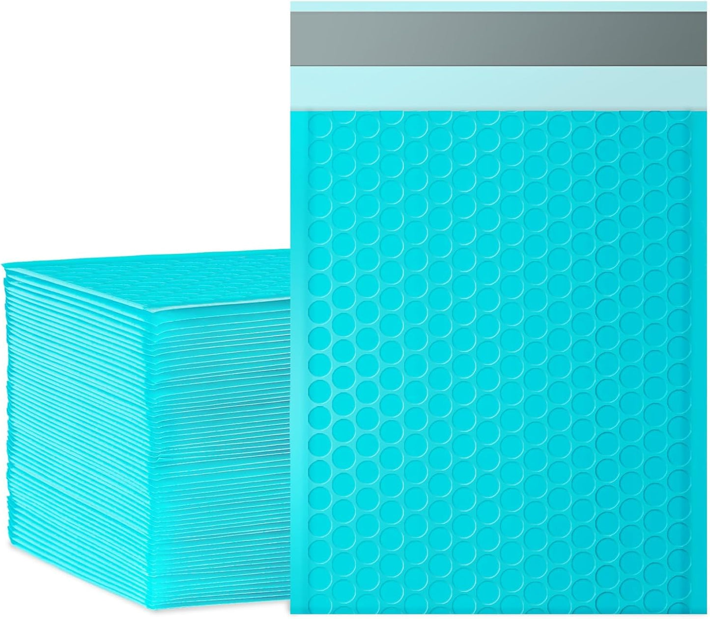 packbabol Bubble Mailers, 6x9 Inch Padded Bubble Mailers Pack of 50 Bubble Envelopes Opaque Self Seal Adhesive Waterproof Bags for Shipping and Packaging (Teal, 6x9-50)