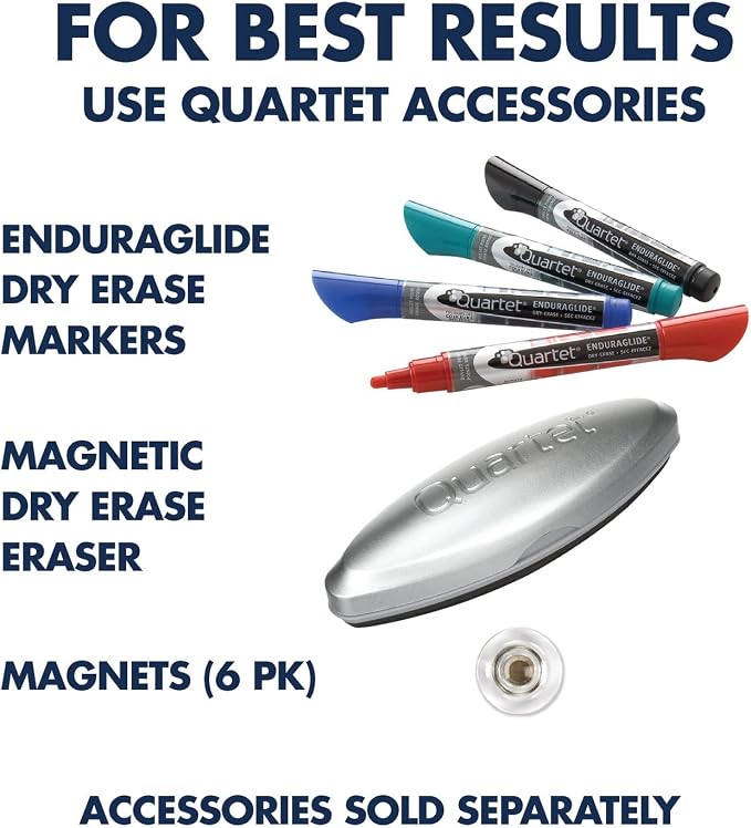 Quartet Magnetic Glass Dry Erase White Board, Infinity Frameless Mounting - Image 9