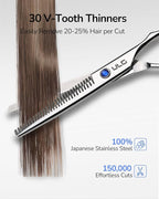 ULG Hair Cutting Scissors Thinning Shears Kit Professional Hairdressing - Image 7