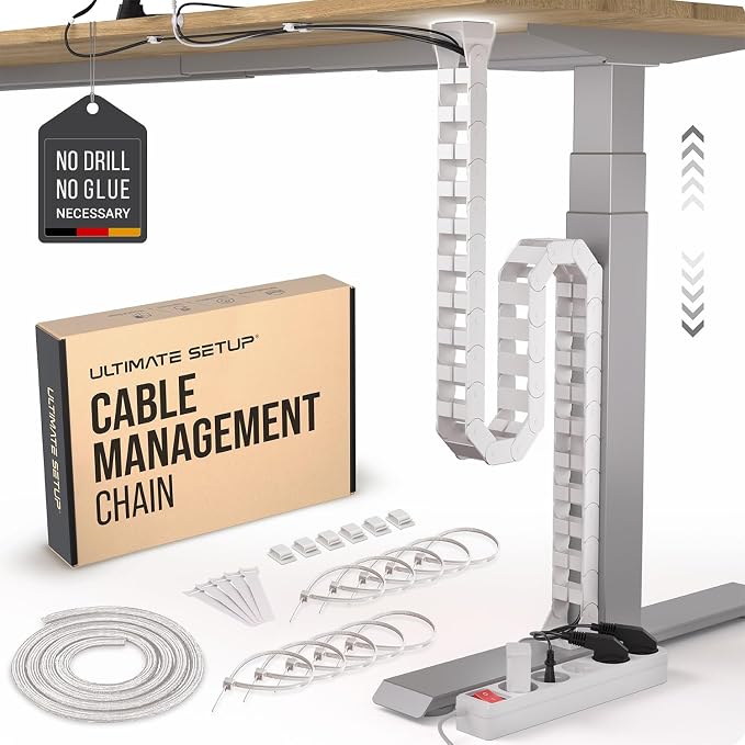 Ultimate Setup Under Desk Cable Management Vertebrae by UltimateSetup