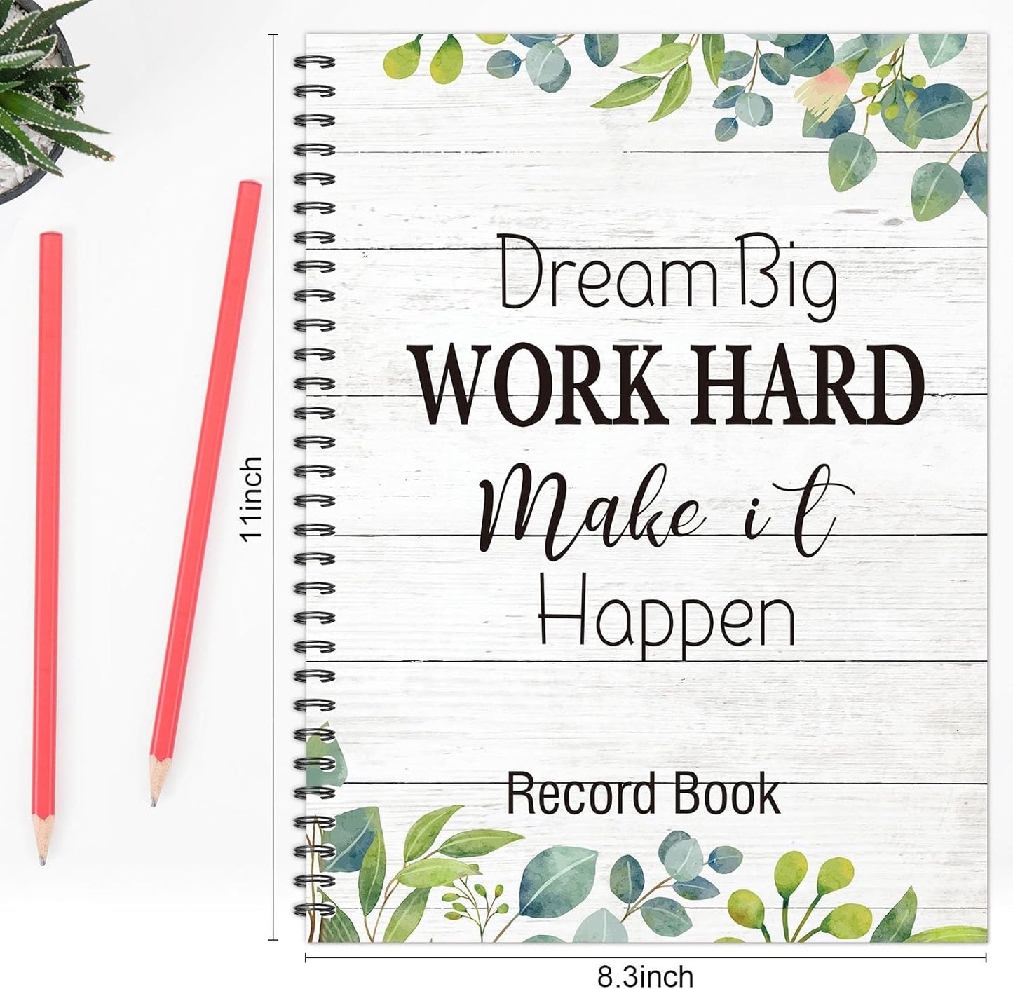Faccito 8.3'' x 11'' Teacher Record Book 2025 Grade Book Undated Attendance Register Class Student Roster Monthly Reminder Grading Chart Gift for Elementary Classroom School Office(Farmhouse Style)