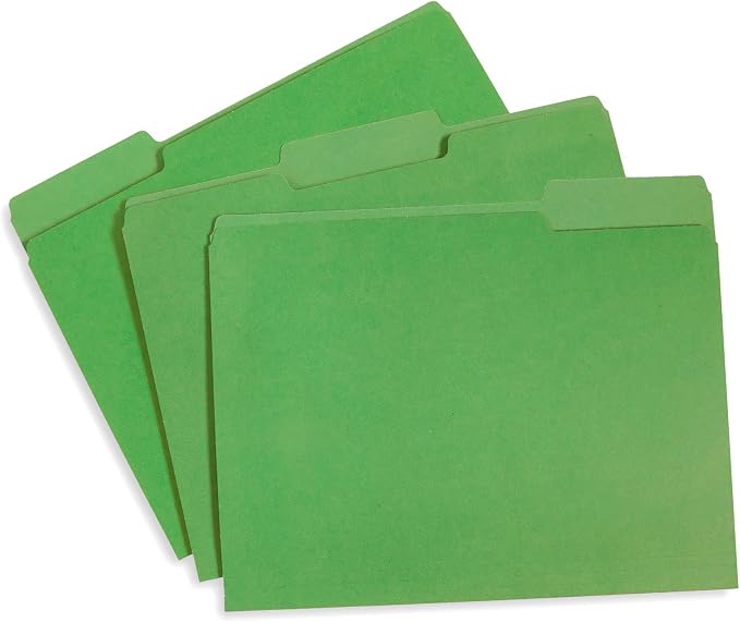 Blue Summit Supplies File Folder, 1/3 Cut Tab, Letter Size, 100 Per Box - Image 2