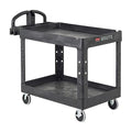 Rubbermaid Commercial Products 2-Shelf Utility/Service Cart, Lipped Shelves by RubbermaidCommercialProducts