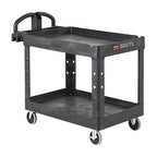 Rubbermaid Commercial Products 2-Shelf Utility/Service Cart, Lipped Shelves by RubbermaidCommercialProducts