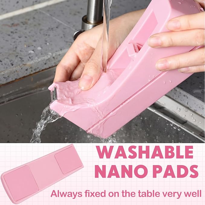 Yahenda 10 Pack Pink Desktop Tape Dispenser Non Skid Base - Image 4