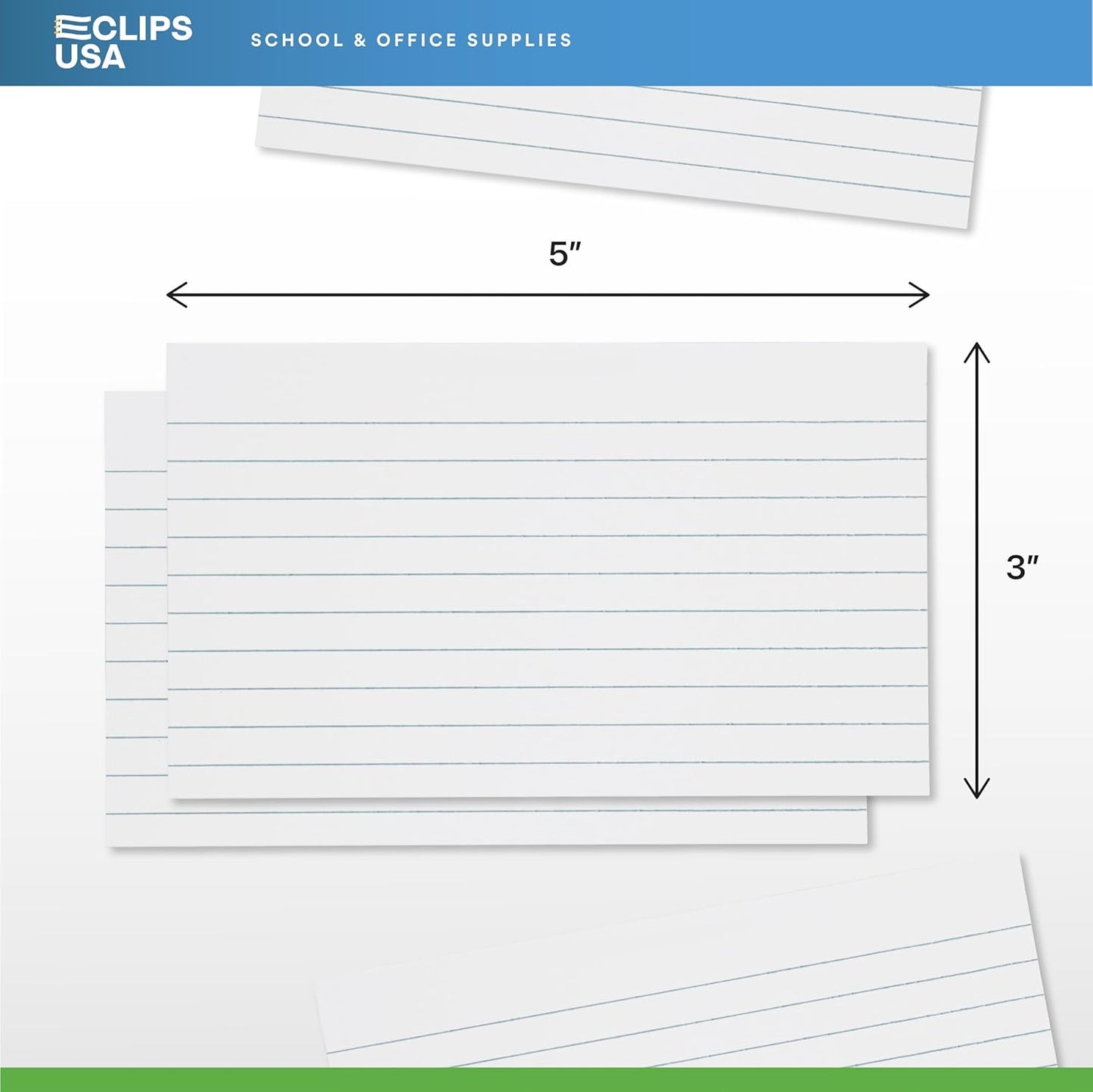 Index Cards Bulk (2400 Cards), Flash Cards, Note Cards, Flashcards, Index Cards 3x5, Notecards, Flash Cards For Studying, 100 Per Pack, (24 Pack, 3X5)