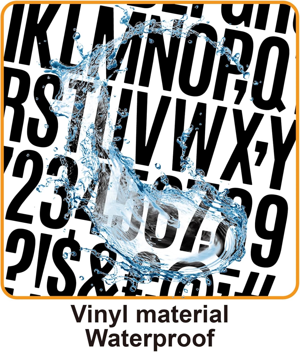 1000 Pcs 2 Inch Waterproof Letter Stickers - Self-Adhesive Vinyl Includes 20 Sheets of Alphabet, Numbers & Symbols for Mailbox, Door, Window, Address, Business Signs, Vehicles & More (Black)