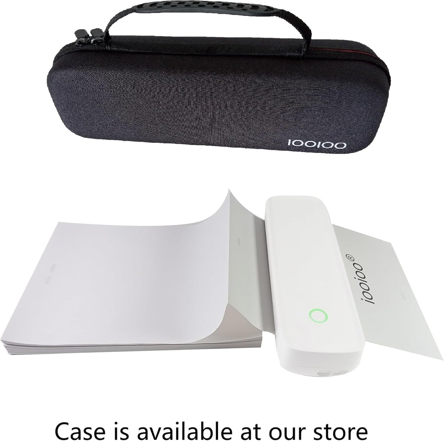 IOOIOO A80 Portable Thermal Printer 8.5x11 Letter Size, Tattoo Stencil Machine, no Ink Inkless, Bluetooth,for iPhone Android Mobile Phone Laptop PC,Home Office Travel-White