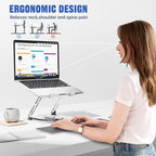 JOYEKY Laptop Stand for Desk, Adjustable Computer Stand - Image 5