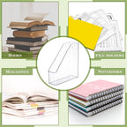 20 Pcs Clear Acrylic Magazine File Holder Plastic Desk Organizer - Image 6