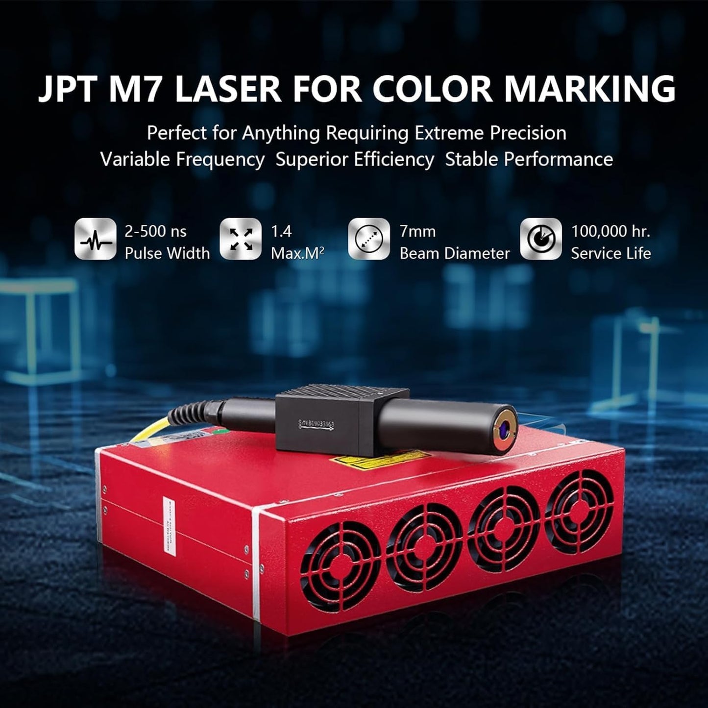 ComMarker B4 20W JPT Mopa Fiber Laser Engraving Machine,Support Lightburn Laser Engraver with 2Lens and L Protective Shield,2in1 Desktop Handheld Color Marking Machine for Stainless Steel,Ring,Tumbler