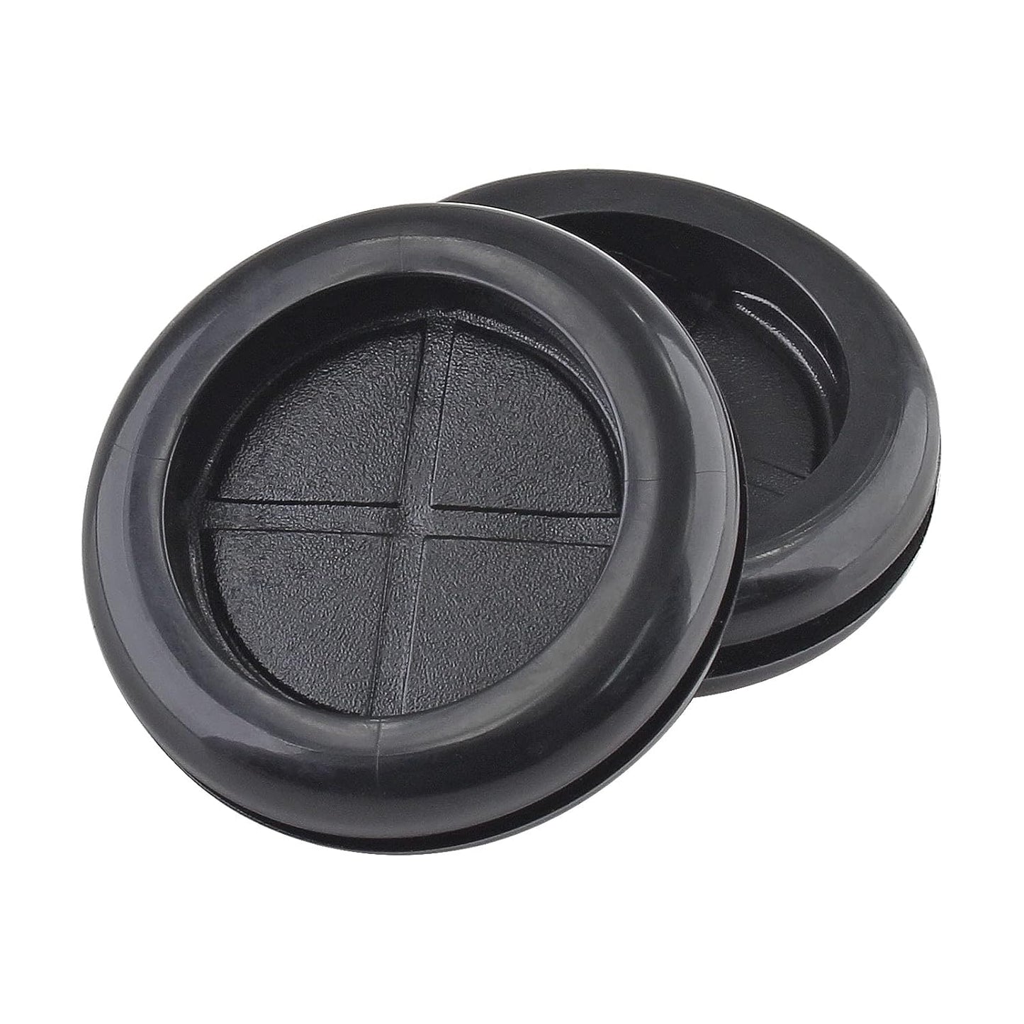 6 Pack 2" Inside Diameter 2-3/8" Drill Hole Rubber Grommet, Firewall Plug Grommet Rubber Grommets Wire Protection, Double Sided Round