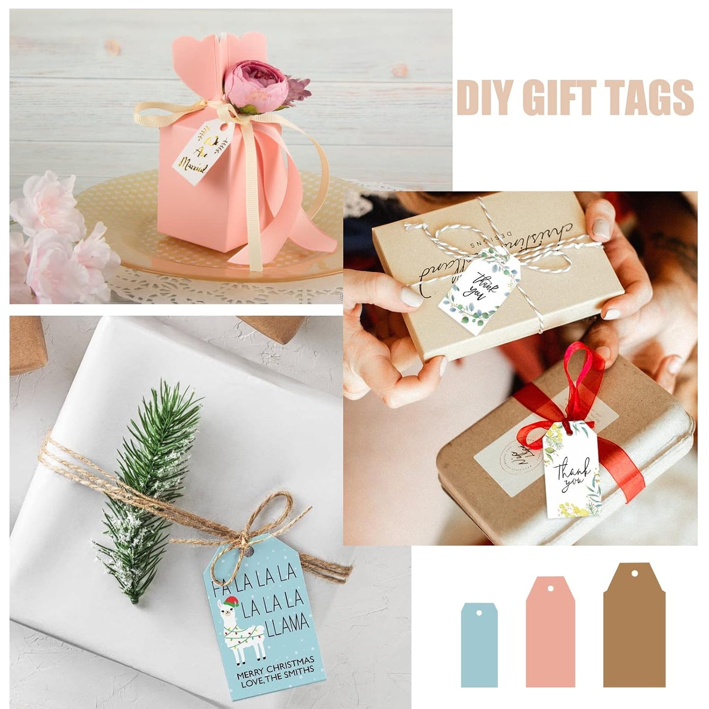 Paper Craft Tag Punch, 1.5, 2 or 2.5 Inch Gift Tag Paper Punches for Scrapbooking Craft Perfurador DIY Puncher (Style C)