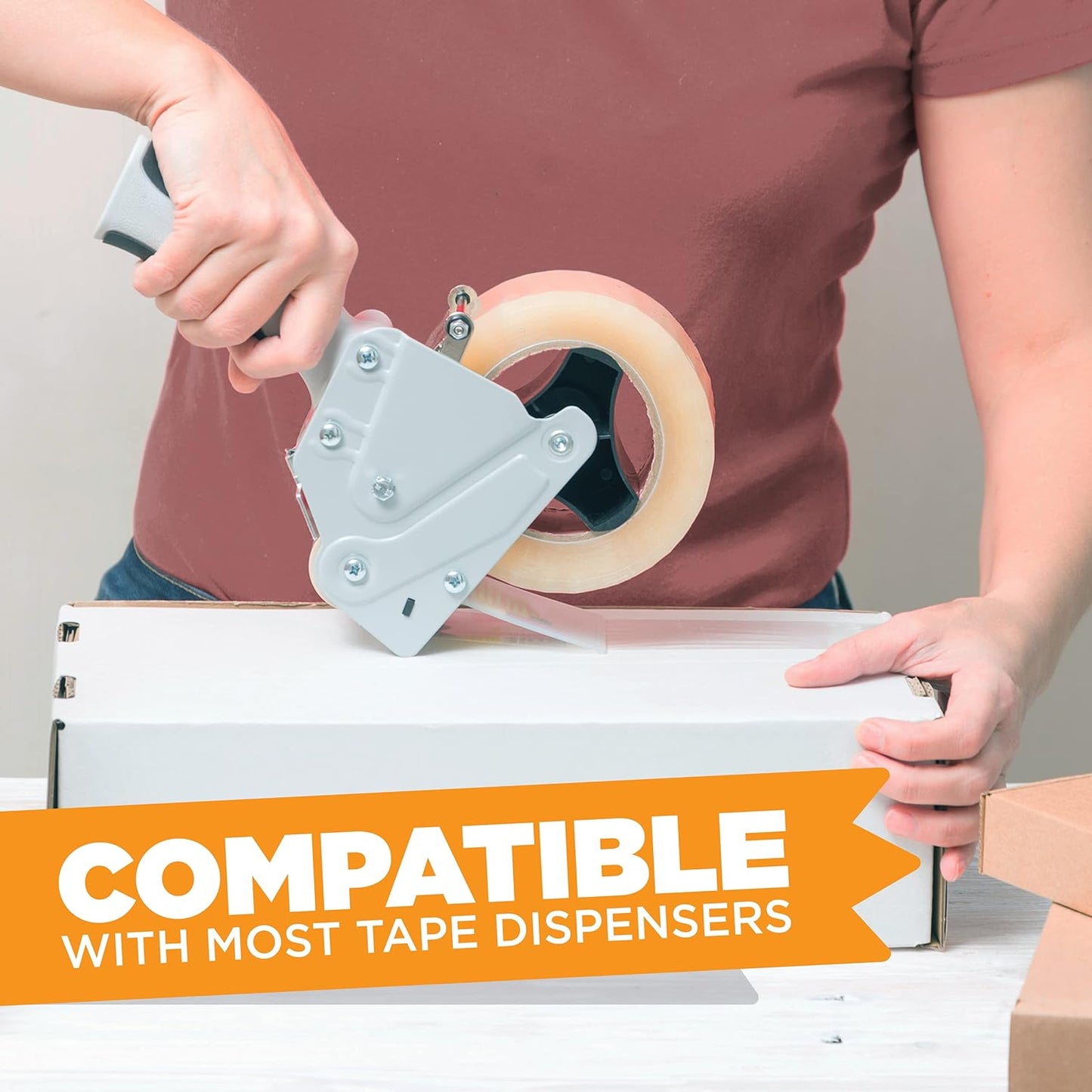 Tape King Clear Packing Tape (36 Rolls) | 60 Yards Per Roll Heavy Duty Packing Tape 2.7mil Strong Adhesive for Moving Boxes, Shipping Cartons, Office Use, Storage & Wrapping (2160 Yard)