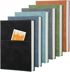 COMIX 6 Pack Lined Journals for Men Women, 240 Pages 5.6" x 8.3" Journaling by Comix