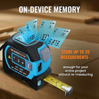 The Almighty Ruler Laser Tape Measure | Laser Distance Measurer, Heavy-Duty Tool - Image 3