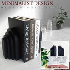 Book Ends for Heavy Books, Resin Decorative bookends, Heavy Duty Bookend for - Image 7