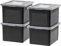 IRIS USA File Box, Plastic File Organizer by IRISUSA