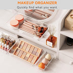 Criusia 16 Pack Large Clear Plastic Drawer Organizer Bins - Image 6