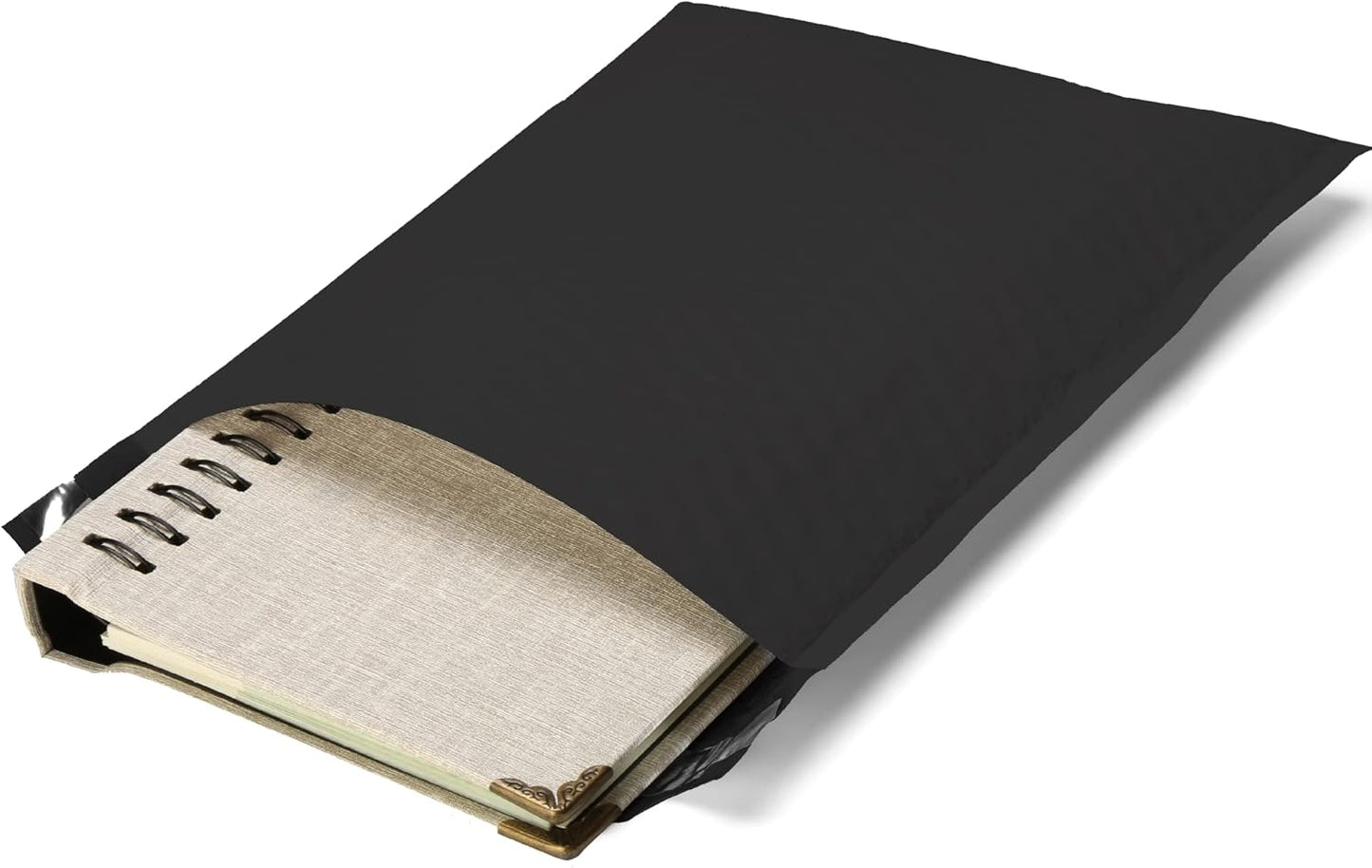 The Boxery Colored Poly Bubble Mailers (#2 8.5x12'', Black)