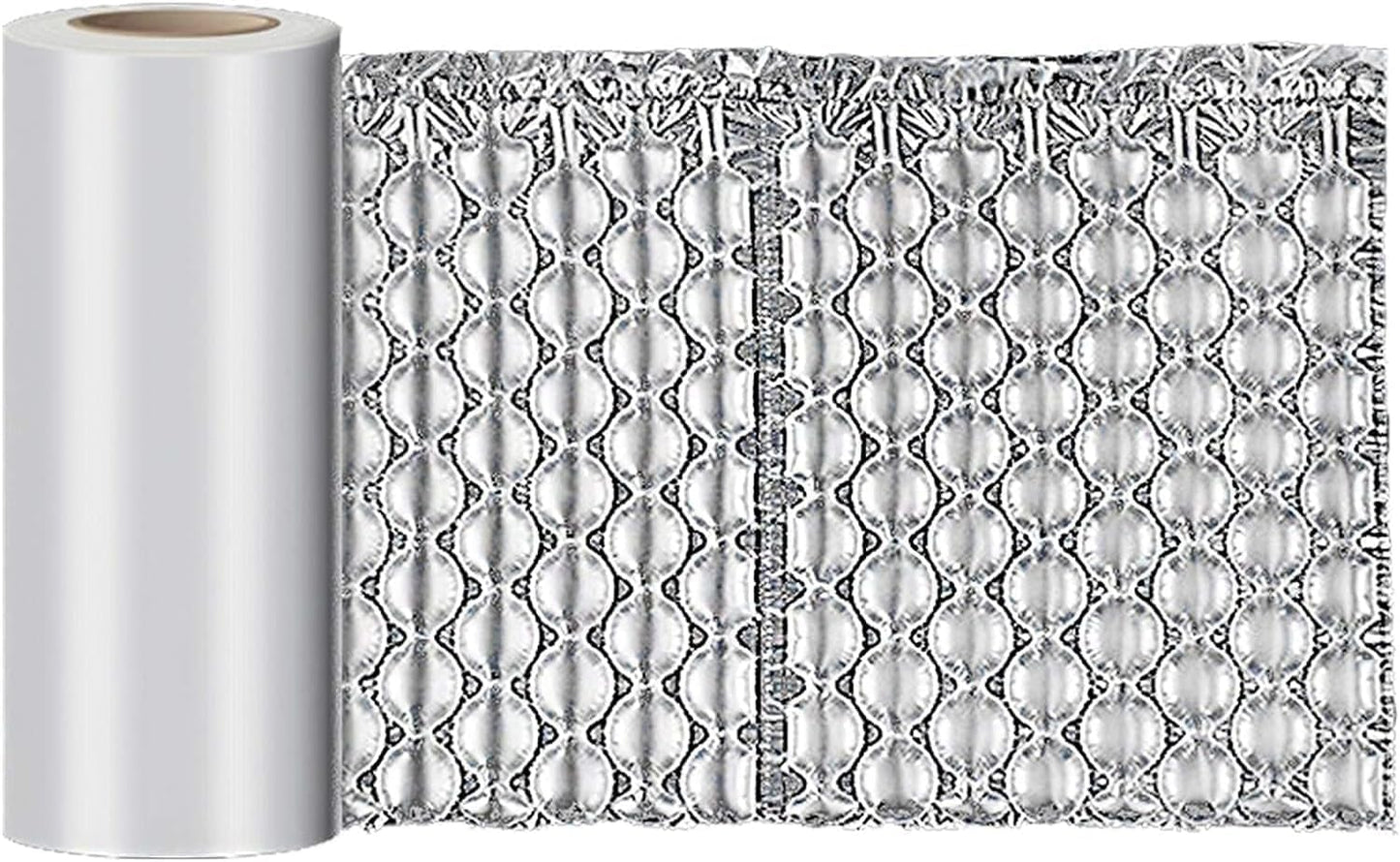 Air Cushion Film, 985Ft Roll Bubble Bags Film, Bubble Cushioning Wrap for Gaps Filling & Cushioning, Anti-Shock, Moisture Resistant, High Air Tightness, 16 Inch Width